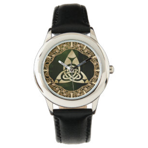 Celtic Trinity Knot on Forest Shadows Watch