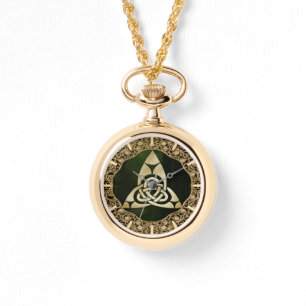 Celtic Trinity Knot on Forest Shadows Watch