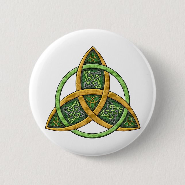 Celtic Trinity Knot Pinback Button (Front)