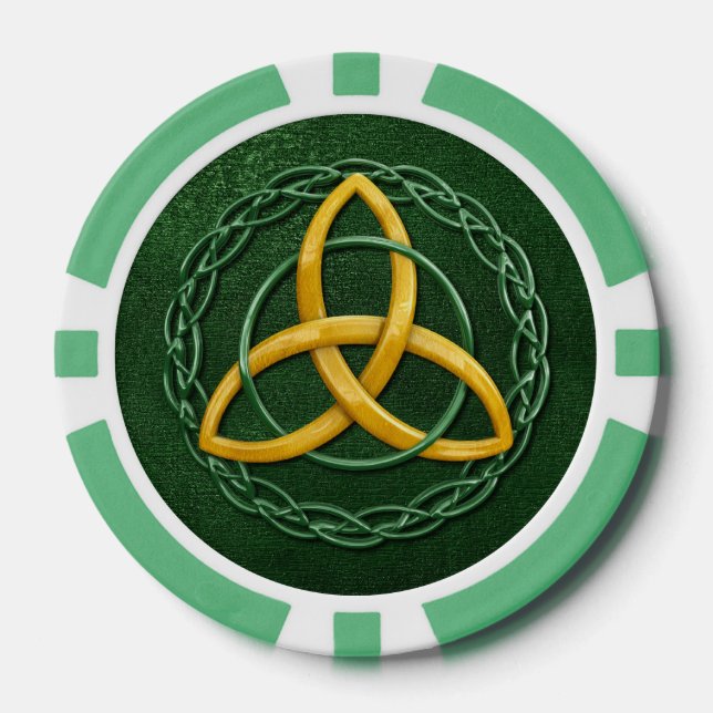 Celtic Trinity Knot Poker Chips (Front)