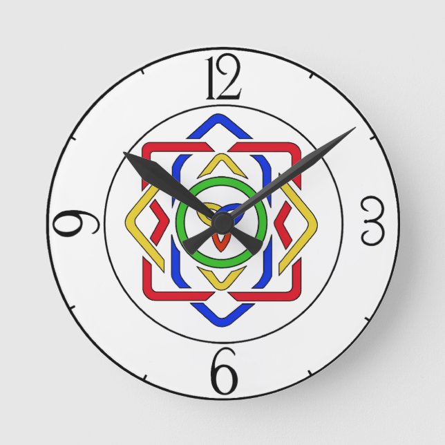 Celtic Trinity Knot Round Clock (Front)