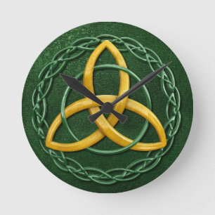 Celtic Trinity Knot Round Clock