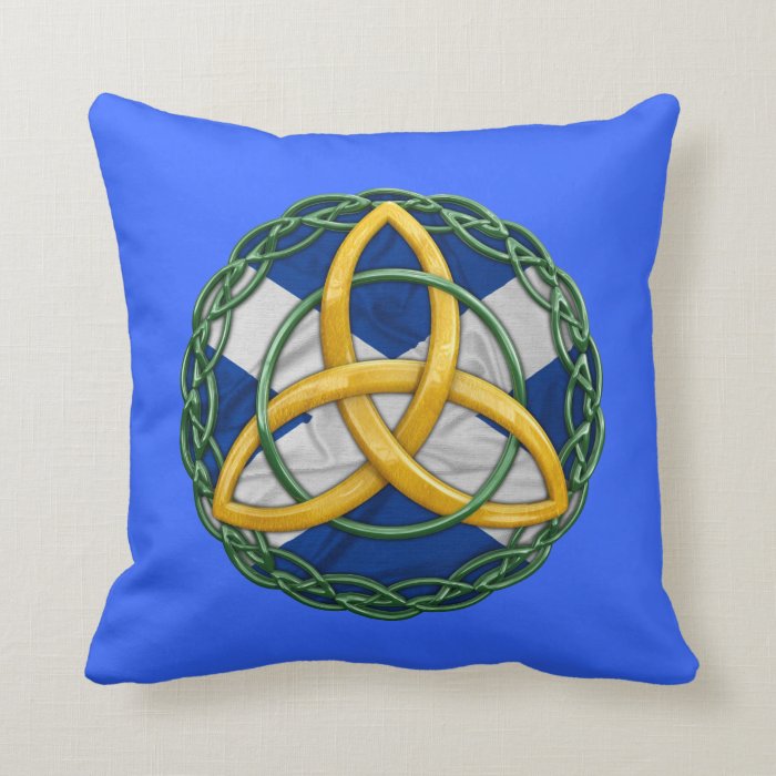 Celtic Trinity Knot Throw Pillow