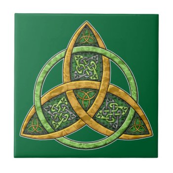Celtic Trinity Knot Tile by foxvox at Zazzle