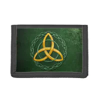 Men's Leather Wallet | Celtic Trinity Knot | Father, Son & Holy Spirit