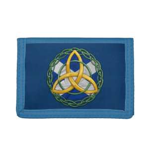 Celtic Trinity Knot Trifold Wallet
