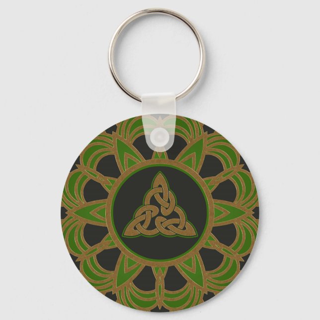 Celtic Trinity Knot Triquetra Keychain (Front)