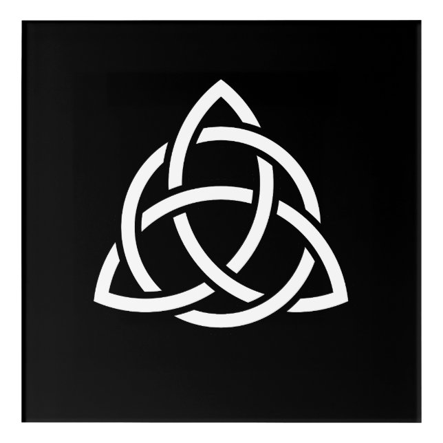 Celtic Trinity Knot Triquetra Symbol Acrylic Print (Front)