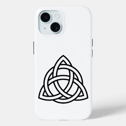 Celtic Trinity Knot Triquetra Symbol iPhone 15 Case