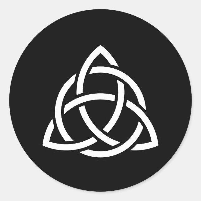 Celtic Trinity Knot Triquetra Symbol Classic Round Sticker (Front)