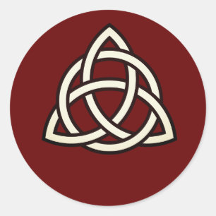 Celtic Trinity Knot Triquetra Symbol Classic Round Sticker