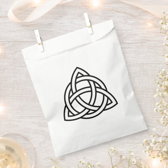 Celtic Trinity Knot Triquetra Symbol Favor Bag (Clipped)