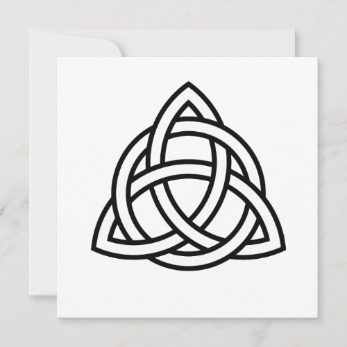 Celtic Trinity Knot Triquetra Symbol Invitation