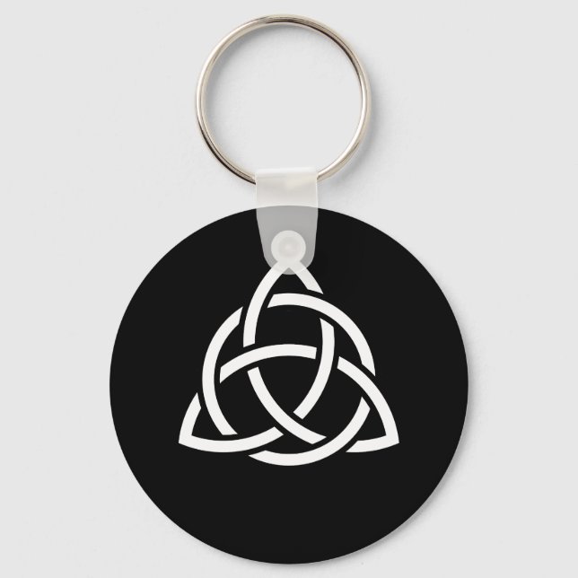 Celtic Trinity Knot Triquetra Symbol Keychain (Front)