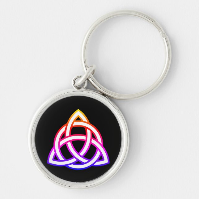 Celtic Trinity Knot Triquetra Symbol Keychain (Front)