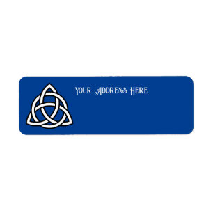 Celtic Trinity Knot Triquetra Symbol Label