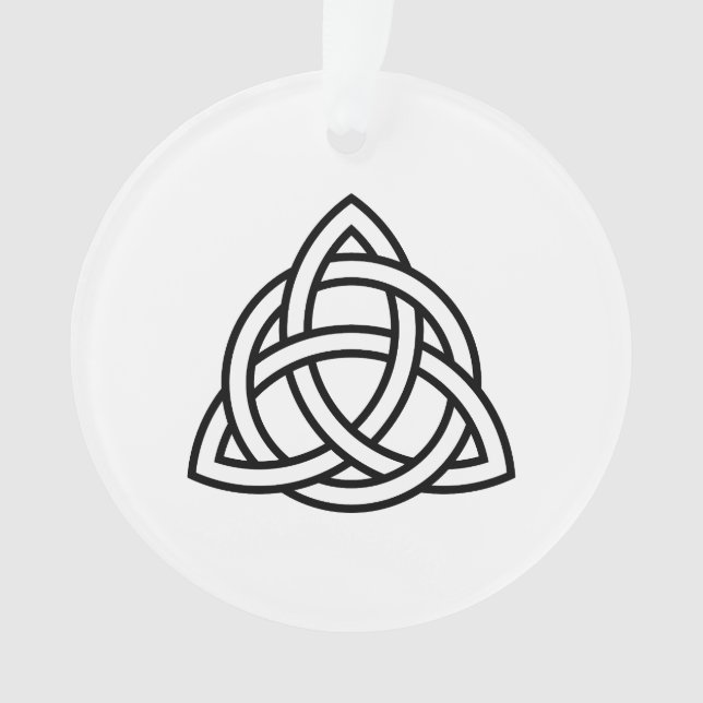 Celtic Trinity Knot Triquetra Symbol Ornament (Front)
