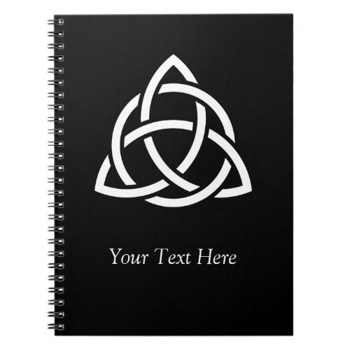 Celtic Trinity Knot Triquetra Symbol Personalized Notebook