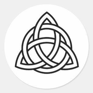 Celtic Trinity Knot Triquetra Symbol Sticker Label