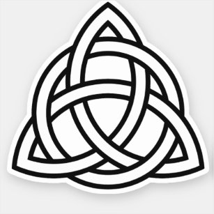 Celtic Trinity Knot Triquetra Symbol Sticker Label