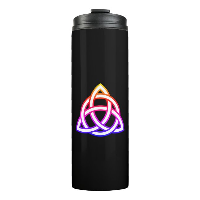 Celtic Trinity Knot Triquetra Symbol Thermal Tumbler (Front)