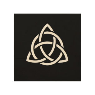 Celtic Trinity Knot Triquetra Symbol Wood Wall Art