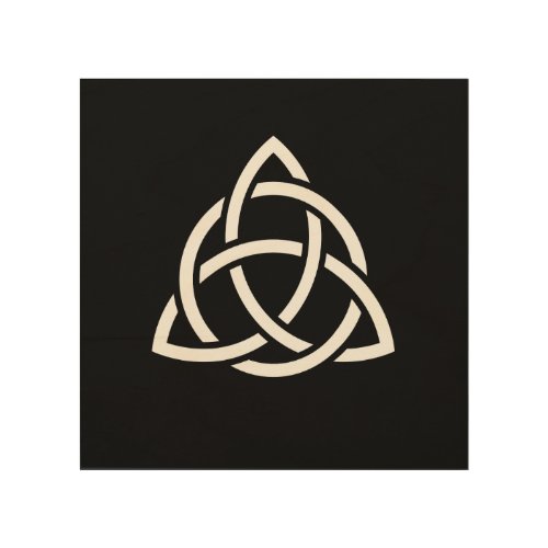 Celtic Trinity Knot Triquetra Symbol Wood Wall Art