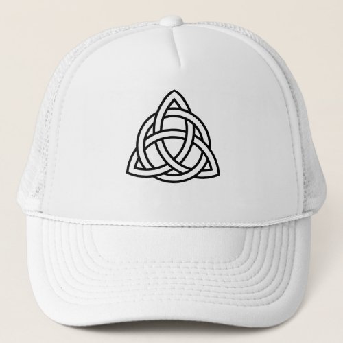 Celtic Trinity Knot Triquetra Wicca Symbol Trucker Hat