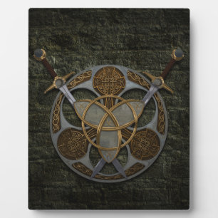 Celtic Trinity Shield Plaque