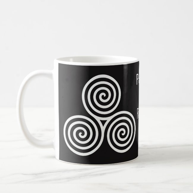 Celtic Triple Spiral Coffee Mug