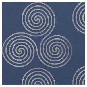Celtic Triple Spirale One Line Silver Fabric