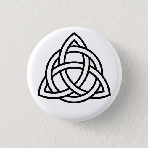 Celtic Triquetra Trinity Button