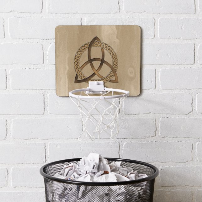 Celtic Triquetra Trinity Knot Basketball Hoop (In Situ)