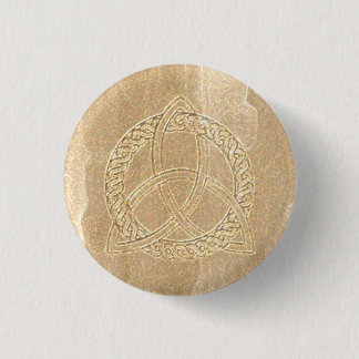 Celtic Triquetra Trinity Knot Button