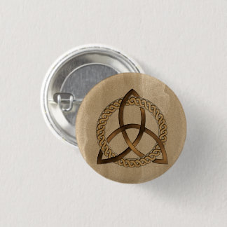 Celtic Triquetra Trinity Knot Button