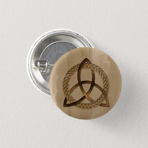 Celtic Triquetra Trinity Knot Button