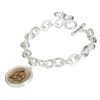 Celtic Triquetra Trinity Knot Charm Bracelet