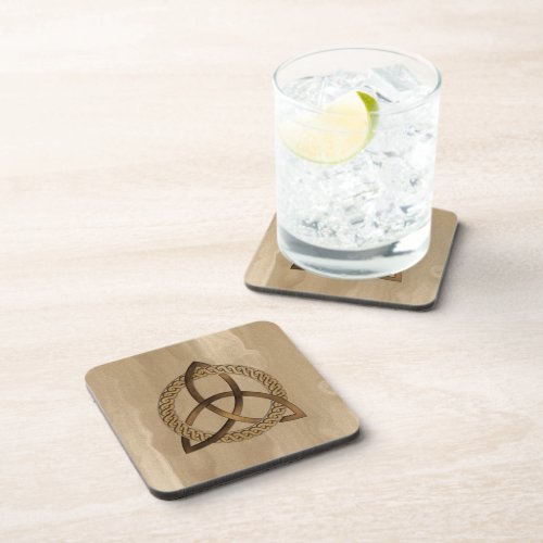 Celtic Triquetra Trinity Knot Cork Coaster