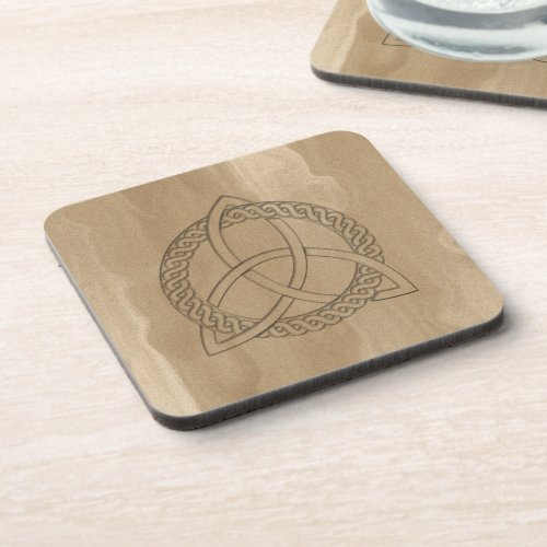 Celtic Triquetra Trinity Knot Cork Coaster