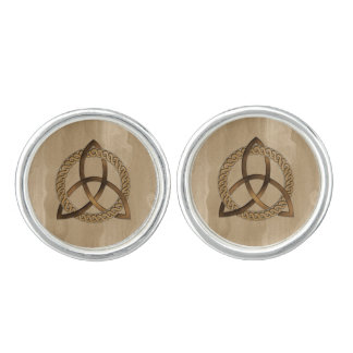 Celtic Triquetra Trinity Knot Cufflinks