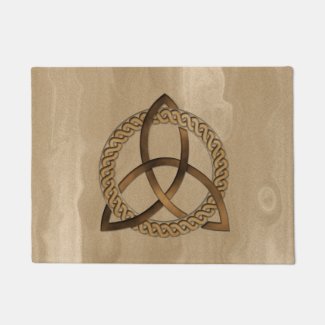 Celtic Triquetra Trinity Knot Doormat
