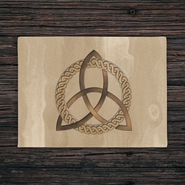 Celtic Triquetra Trinity Knot Doormat (Creator Uploaded)