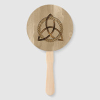 Celtic Triquetra Trinity Knot Hand Fan