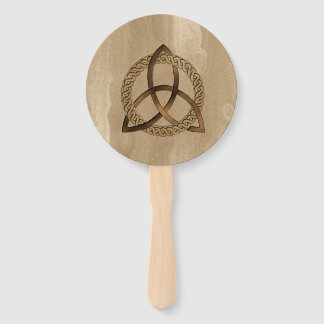 Celtic Triquetra Trinity Knot Hand Fan