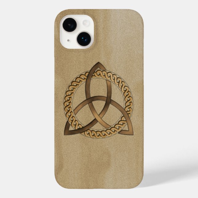 Celtic Triquetra Trinity Knot iPhone 14 Plus Case (Back)