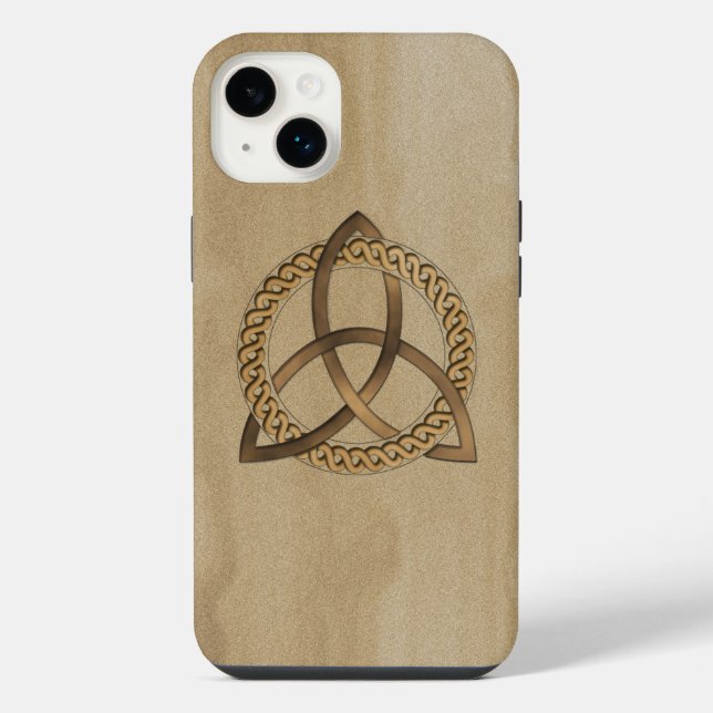 Celtic Triquetra Trinity Knot iPhone 14 Plus Case (Back)