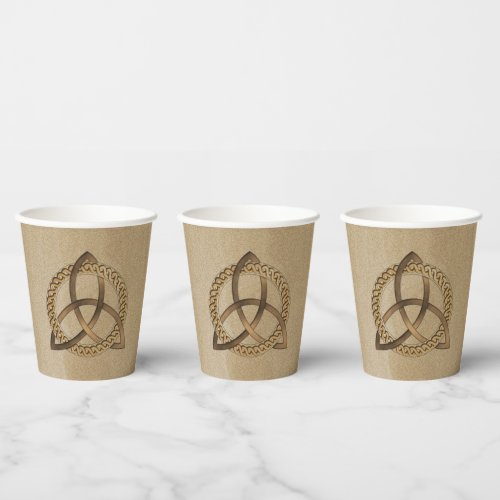 Celtic Triquetra Trinity Knot Paper Cup