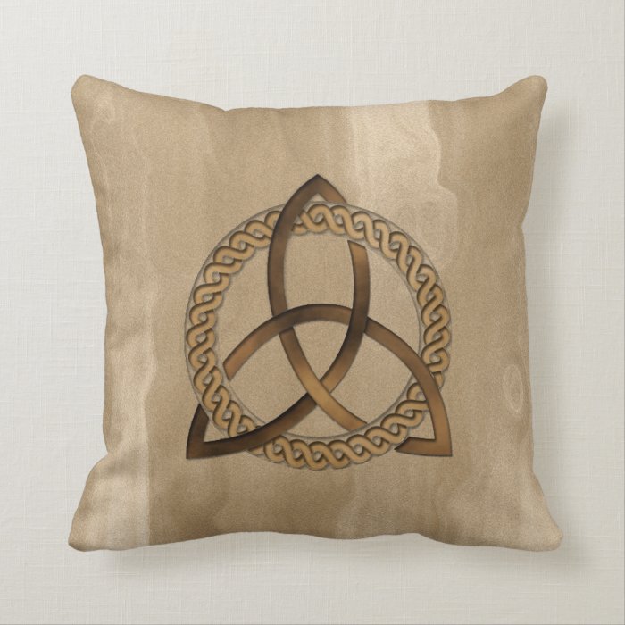 Celtic Triquetra Trinity Knot Pillow