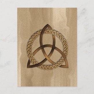 Celtic Triquetra Trinity Knot Postcard