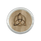 Celtic Triquetra Trinity Knot Ring (Front)